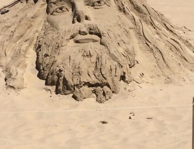 Jesus in Sand